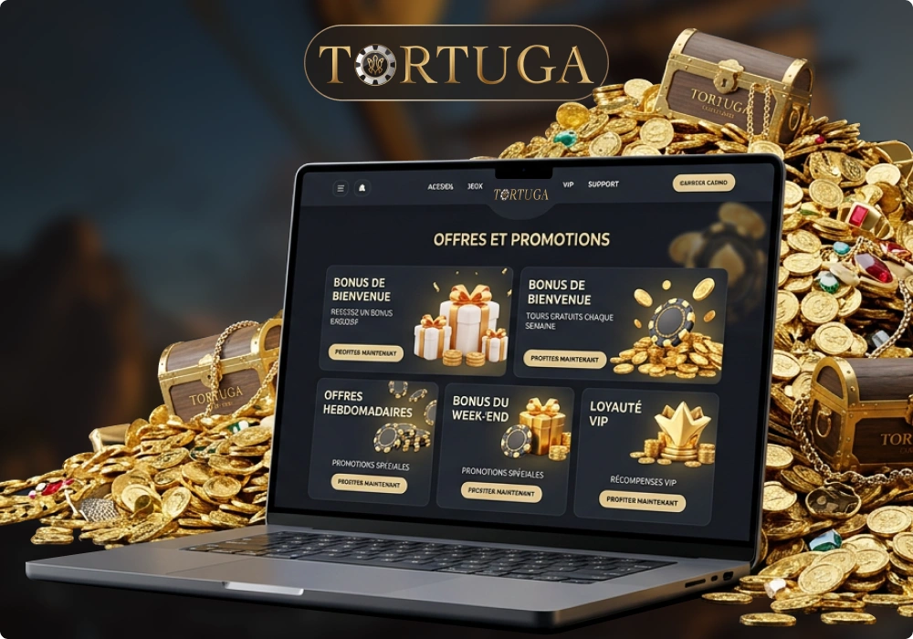 Profitez des promotions et récompenses proposées par Tortuga Casino