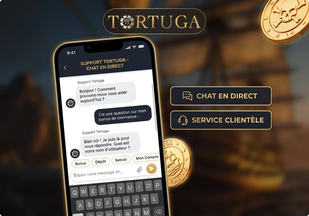 Les contacts du service client Tortuga France.
